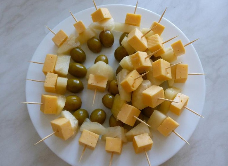 Фото канапе с сыром и виноградом рецепты с фото